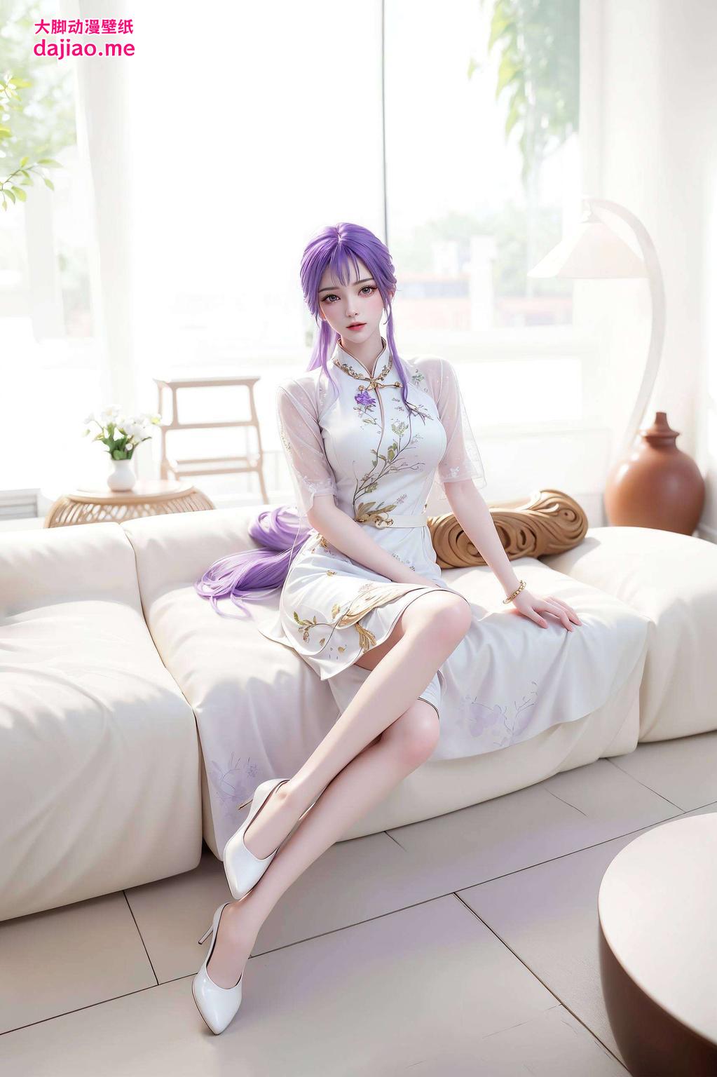 2K超清晰古风美女微笑素材