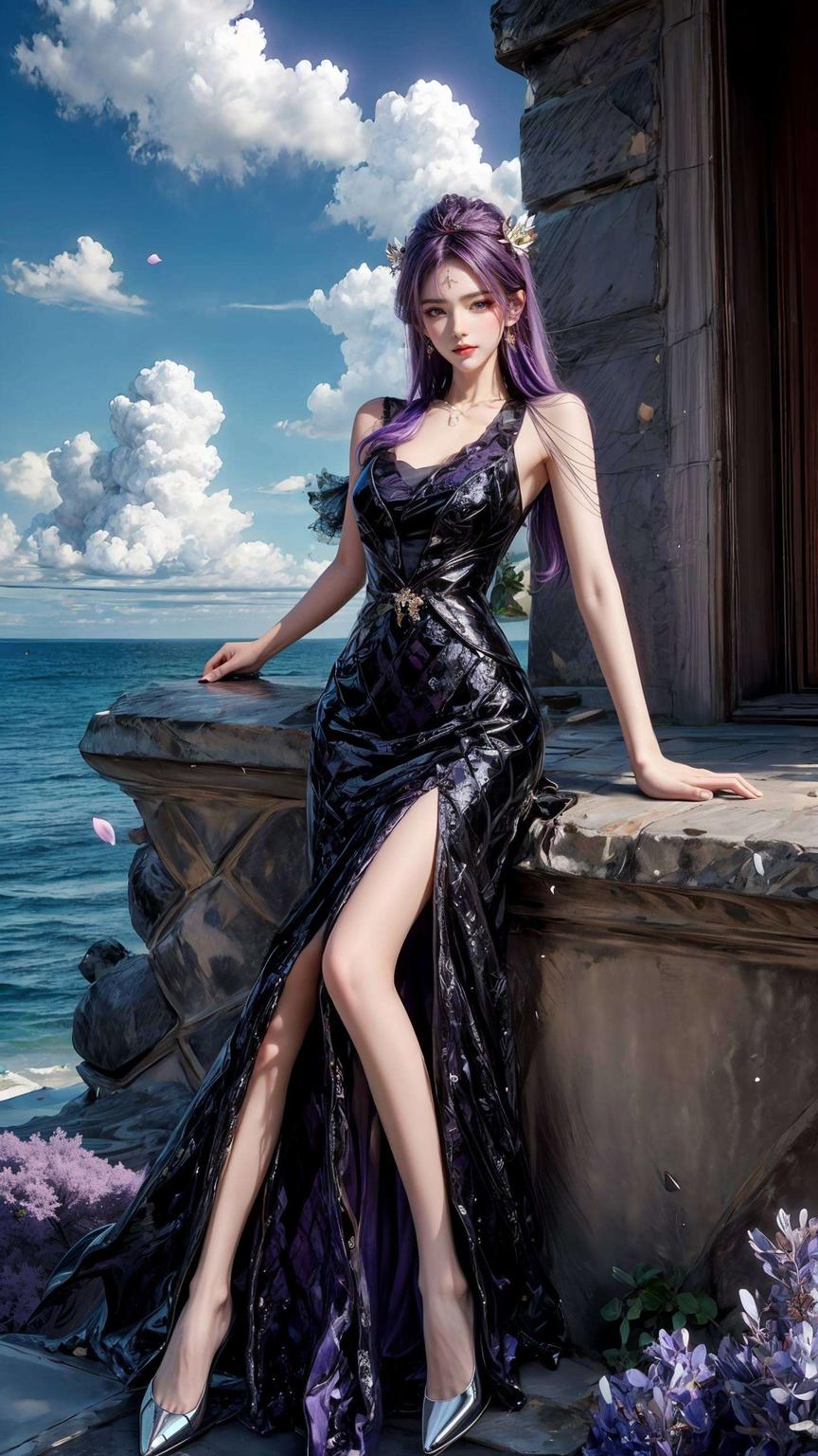 全屏各种姿势素材以精美的古风漫画元素