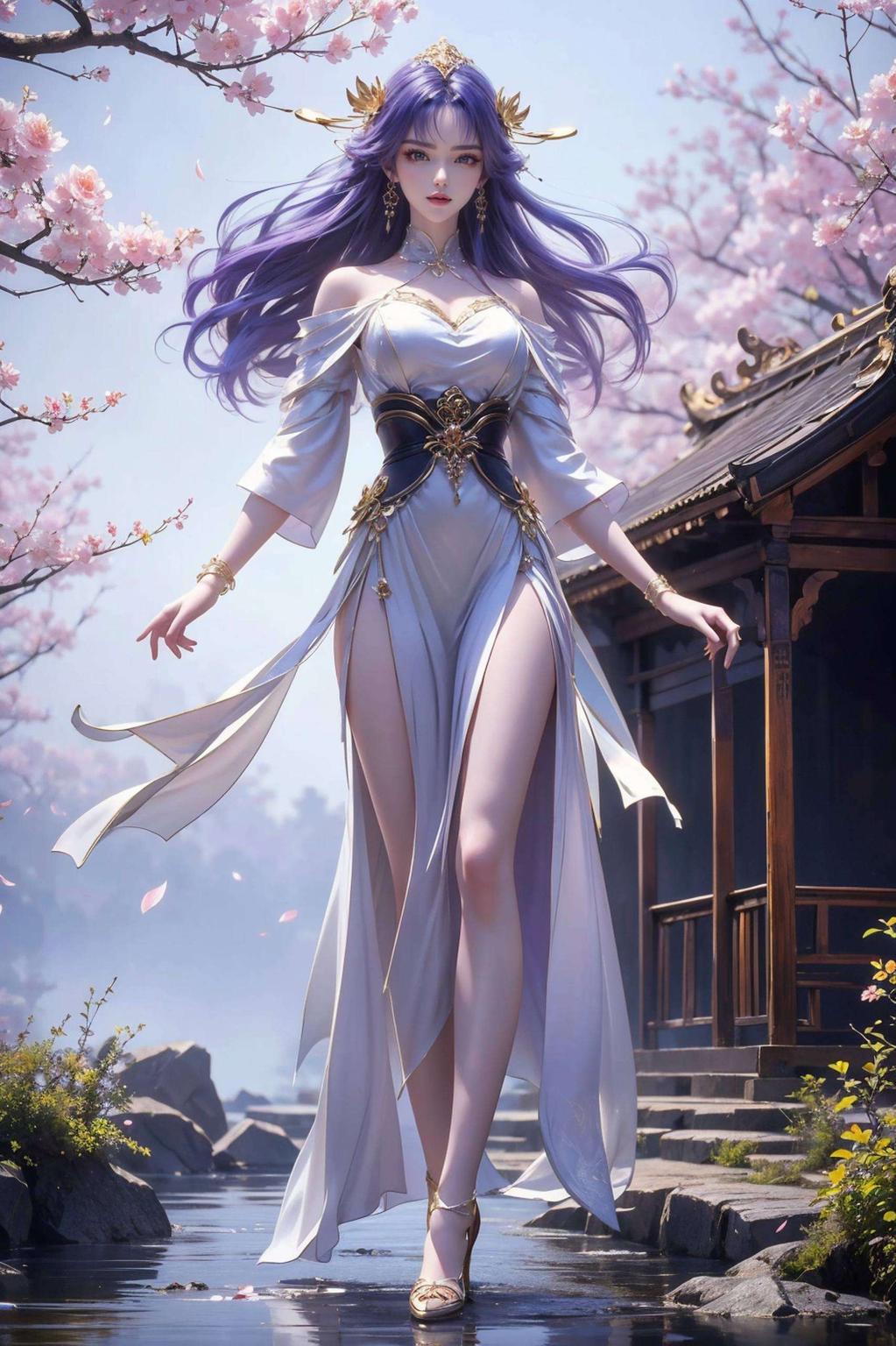 这款AI动漫女生渐变苹果墙纸每一帧画面都如诗如画