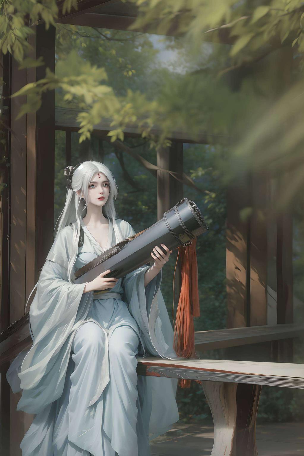 壁纸小白们！🌟 这里有你绝对不能错过的1080p高清晰度国漫女主哑光壁纸！这位AI女神嗨