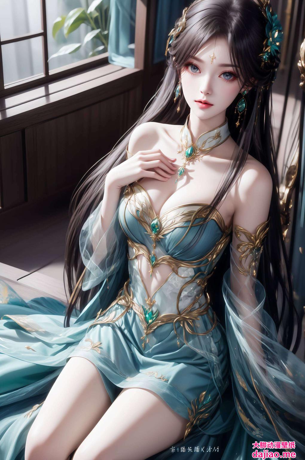 将她的全身形象完美呈现让每一次欣赏都仿佛置身艺术殿堂