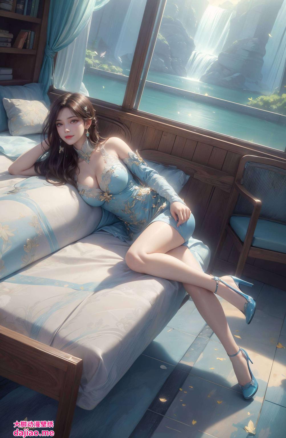 绘制于细腻笔触间的国漫女神萧薰儿紫色的梦幻光影