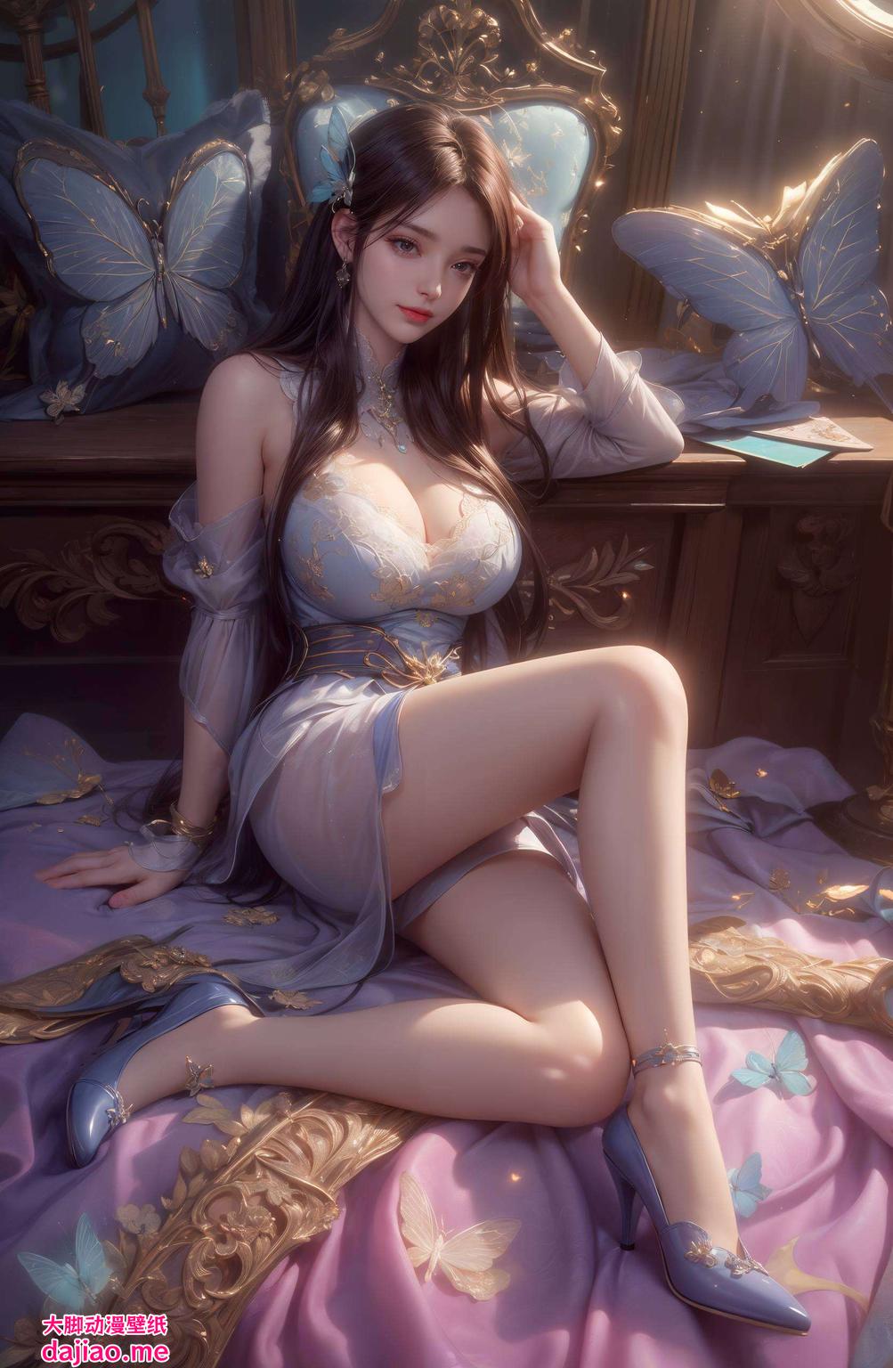 为你的手机增添一抹别样的风情邂逅AI绘制的古装女神萧薰儿！这款安卓国漫美女动物壁纸