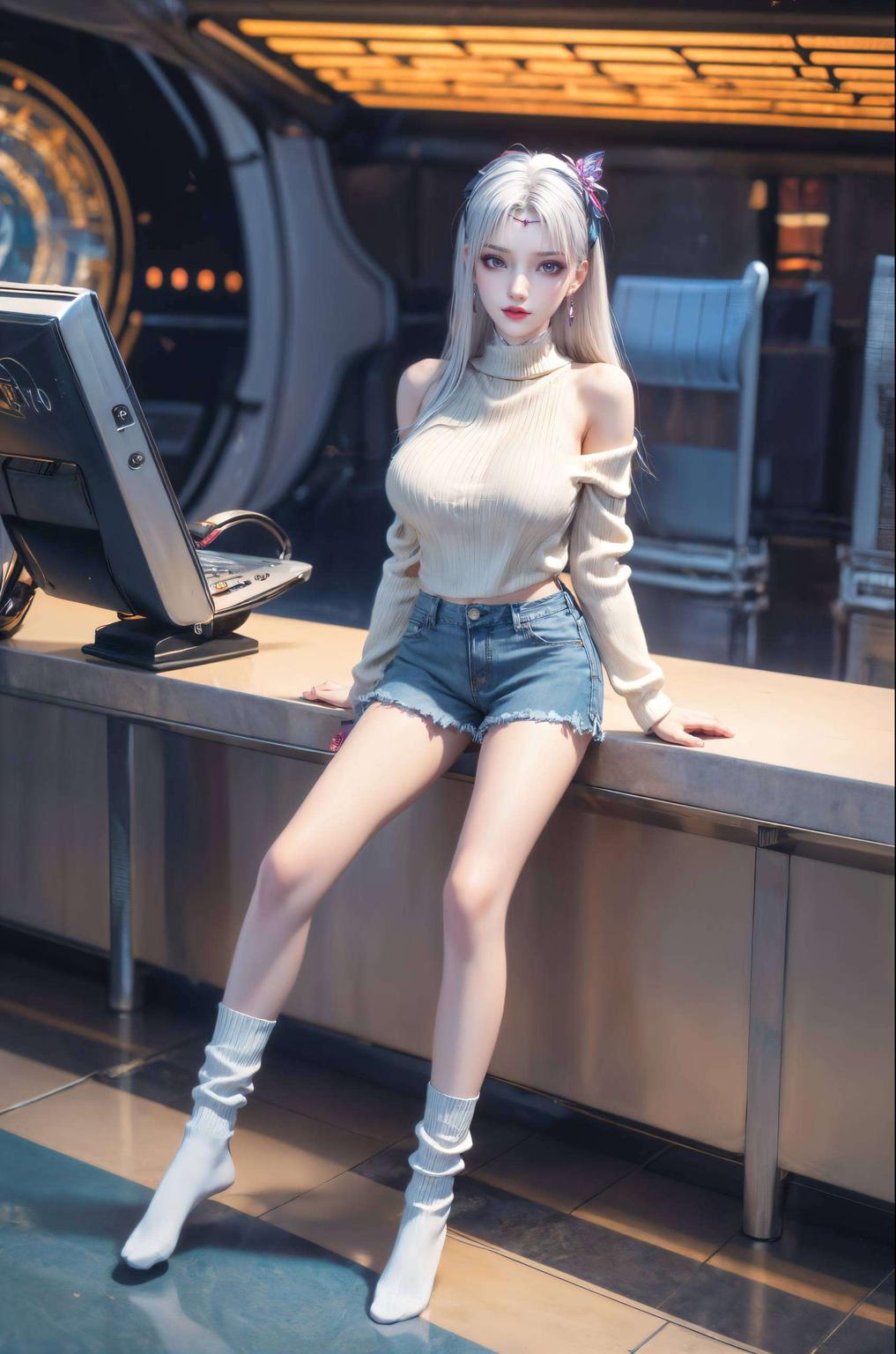 将她的柔美风姿与自然之美完美融合让人仿佛置身仙境