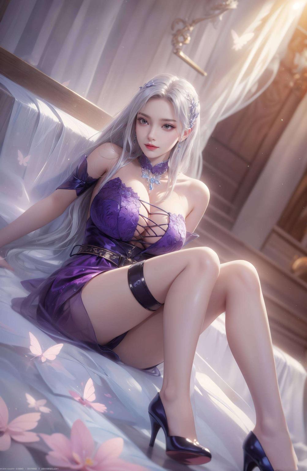 这款AI动漫美女同人壁纸展现出小医仙优雅又不失灵动的气质