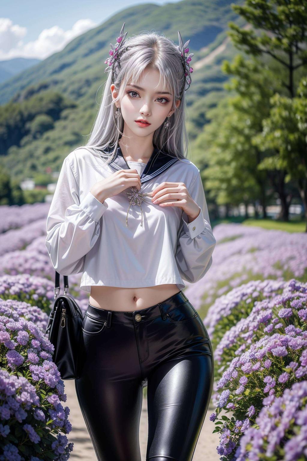 感受她独特的魅力静态国漫女主AI壁纸