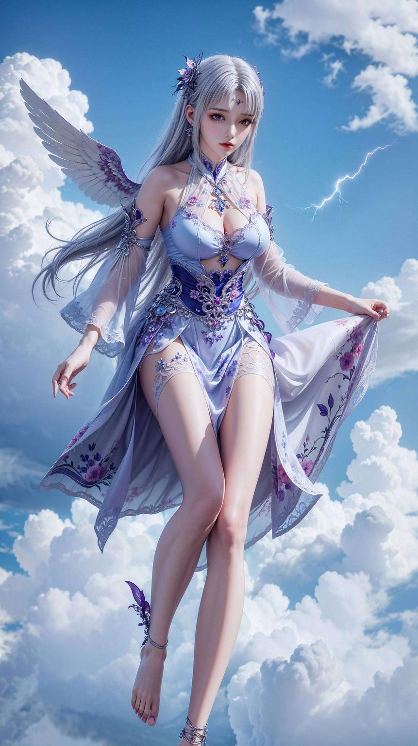 眼神中满是温暖与治愈轻抚苹果