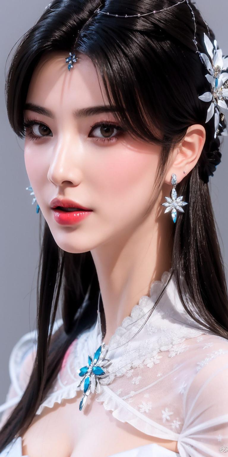 这位国漫女神的半脸闭眼高清壁纸都是对二次元世界的深情告白