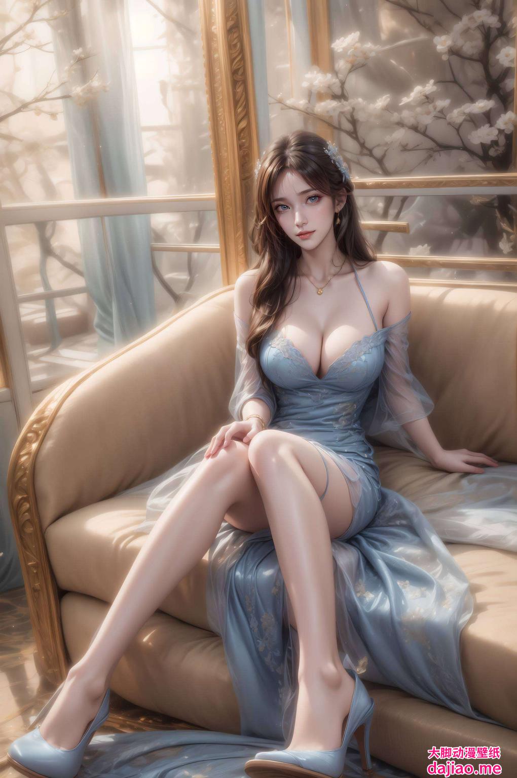 融合AI建筑之美壁纸中的每一次眨眼