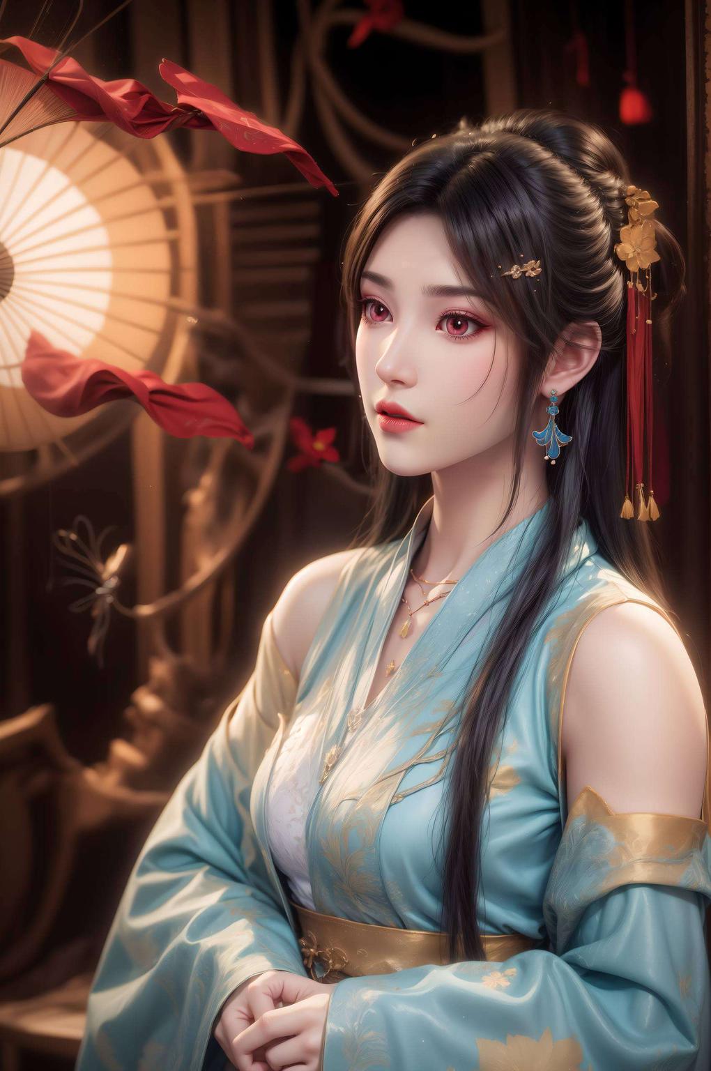 每一丝微笑的弧度让这款AI美女壁纸