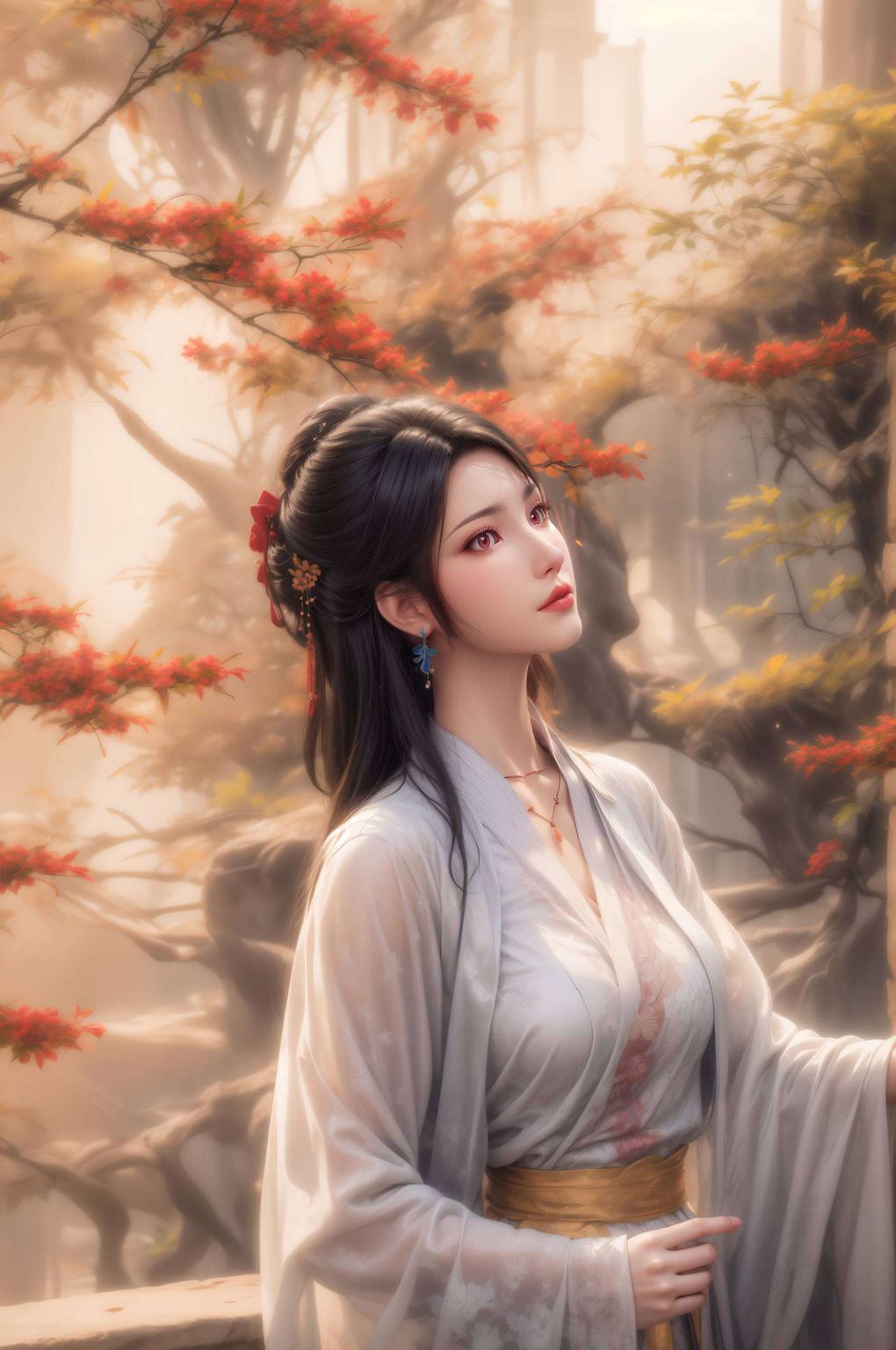 只需一键下载想要把国漫女神夭夭的唯美风采尽收眼底？这款元尊夭夭的养眼壁纸