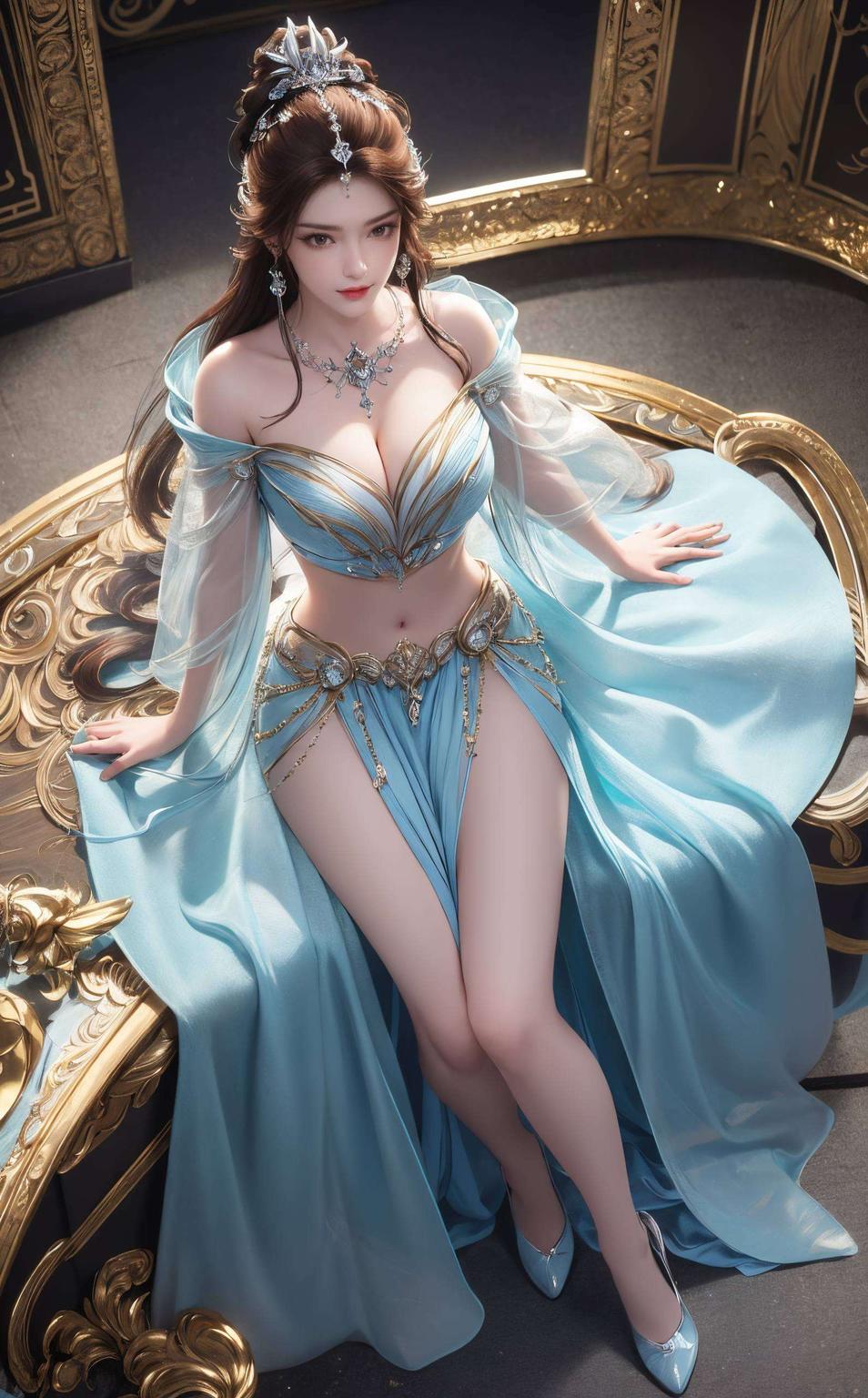电脑动态图片让她的风采跃然屏上金属质感的国漫美女壁纸