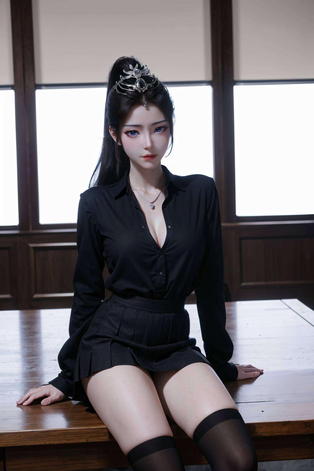 这幅古风漫画壁纸将高清AI人物神态素材演绎得淋漓尽致以武瑶的曼妙身姿为灵感