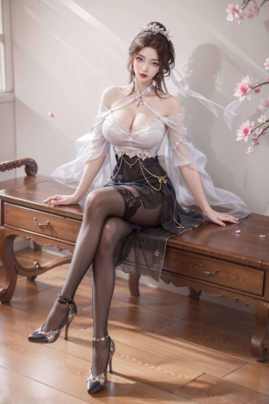 月婵拔剑感受古典之美