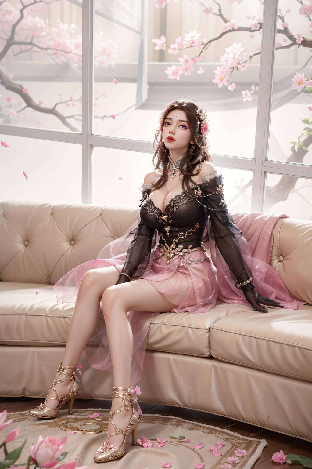 跟随月婵动态壁纸设计教程邂逅温馨的iPhone AI美女月婵