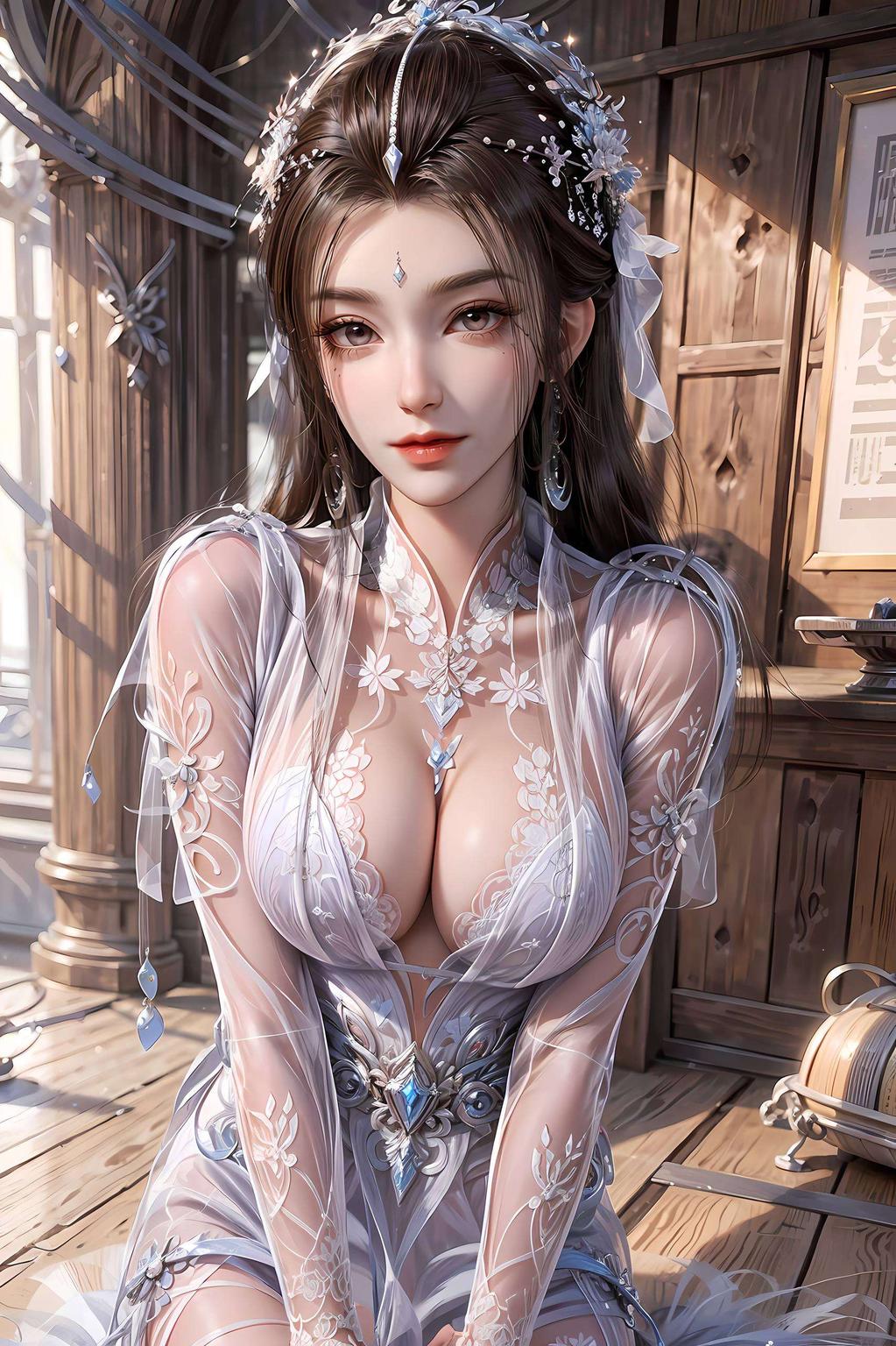 这款炫彩壁纸棋盘格电脑国漫美女炫彩壁纸色彩斑斓