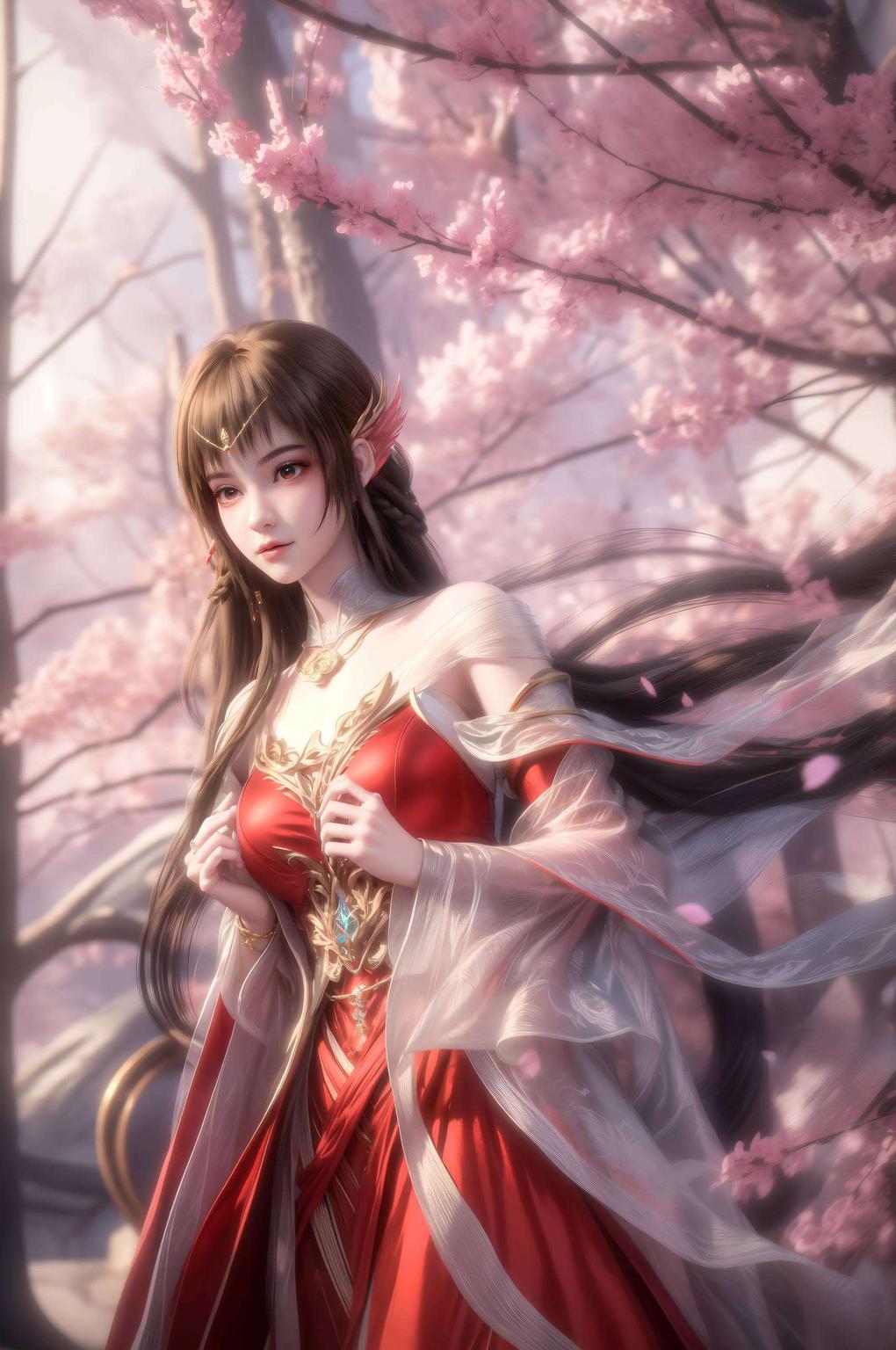 仿佛置身于动漫的奇幻世界将国漫美女云落的魅力展现得淋漓尽致