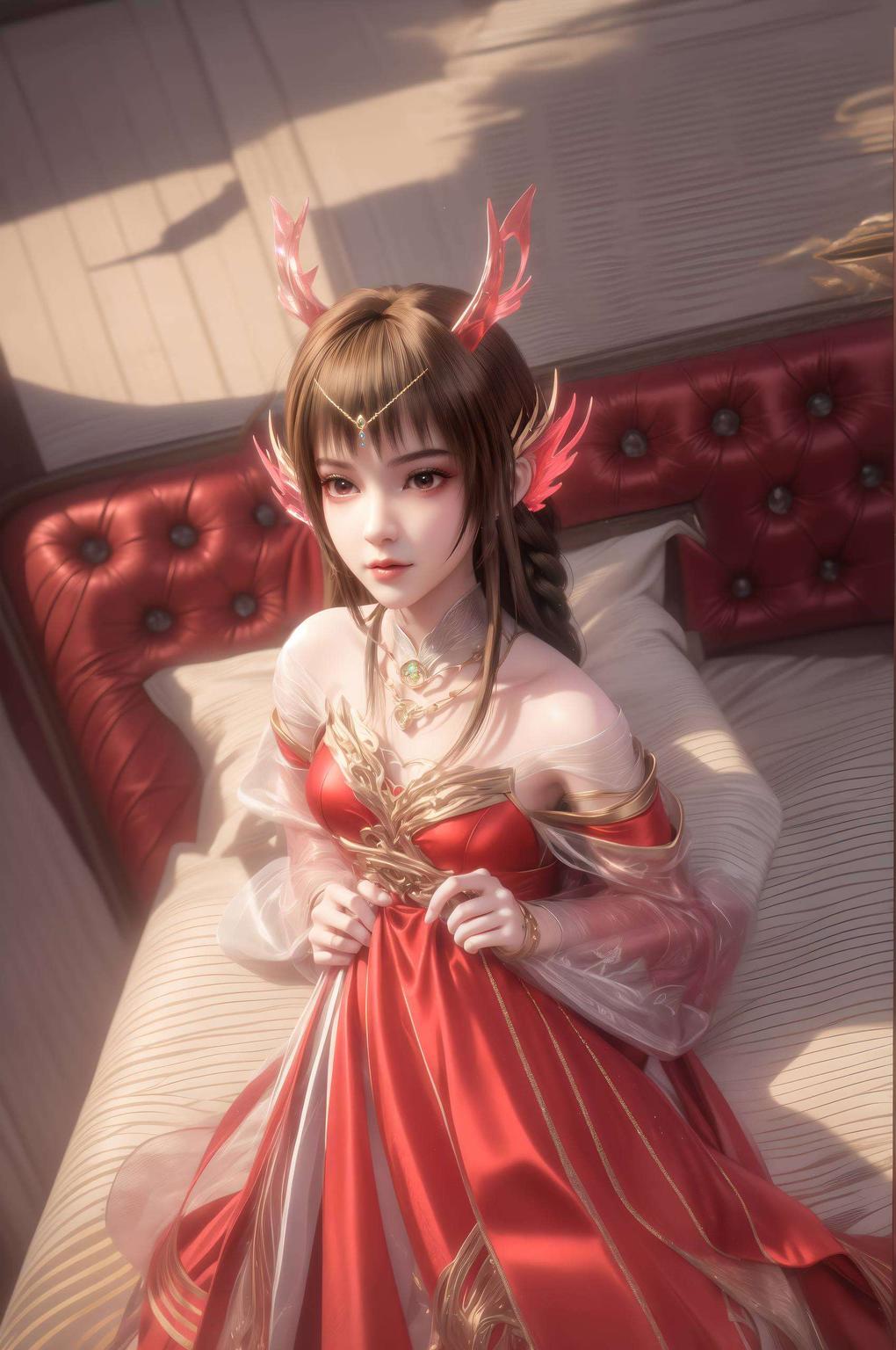 云落超清动态壁纸塑造了一位国漫美女的灵动形象