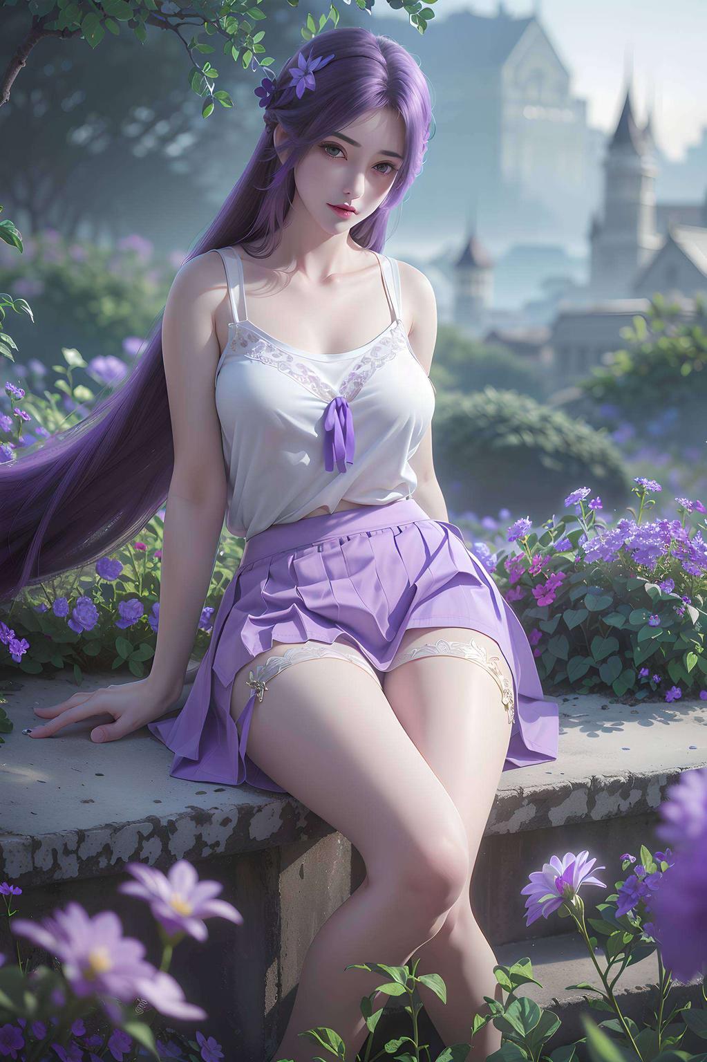 宛如穿越时空的仙子仿佛置身于梦幻般的仙境