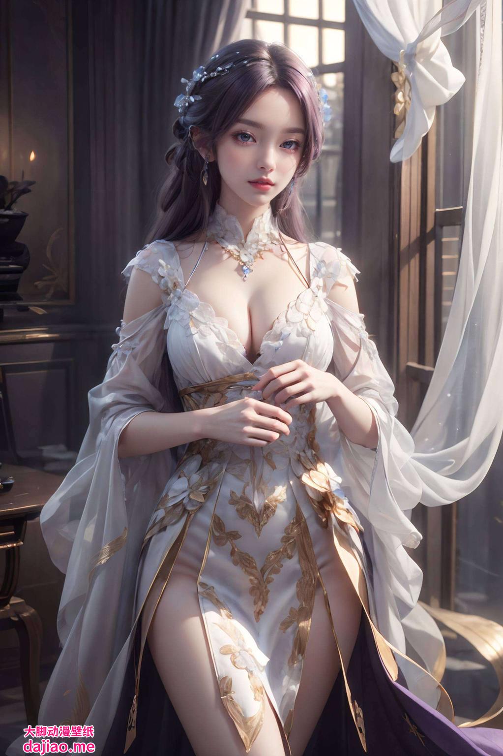 高清画质这款精美活力的国漫女神桌面壁纸