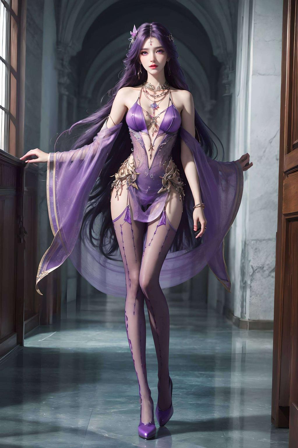 让你沉浸在这梦幻般的场景中两位角色生动传神