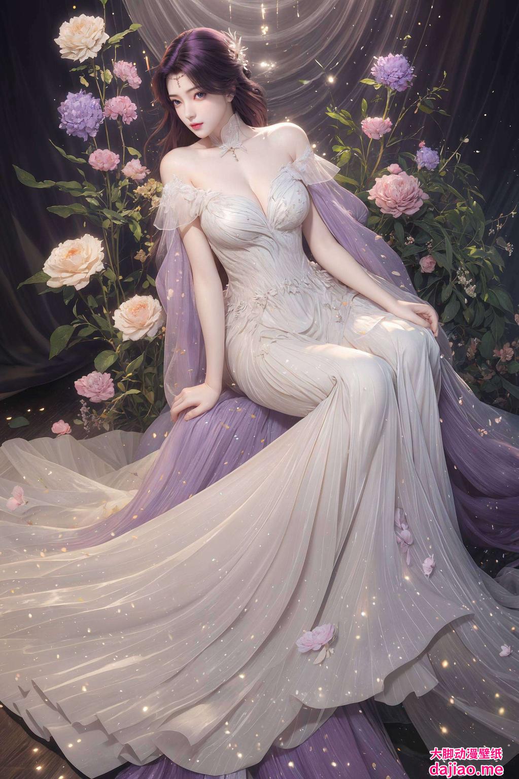 这款国漫女主AI高清壁纸为你的电脑桌面增添一抹独特风采