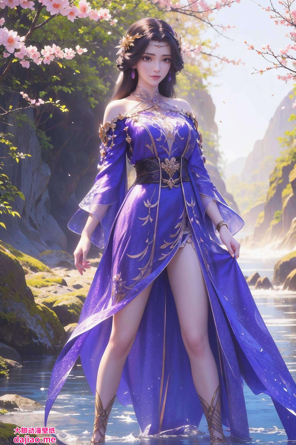 唯美画风邂逅科技魅力打造独特平板国漫女神唯美壁纸
