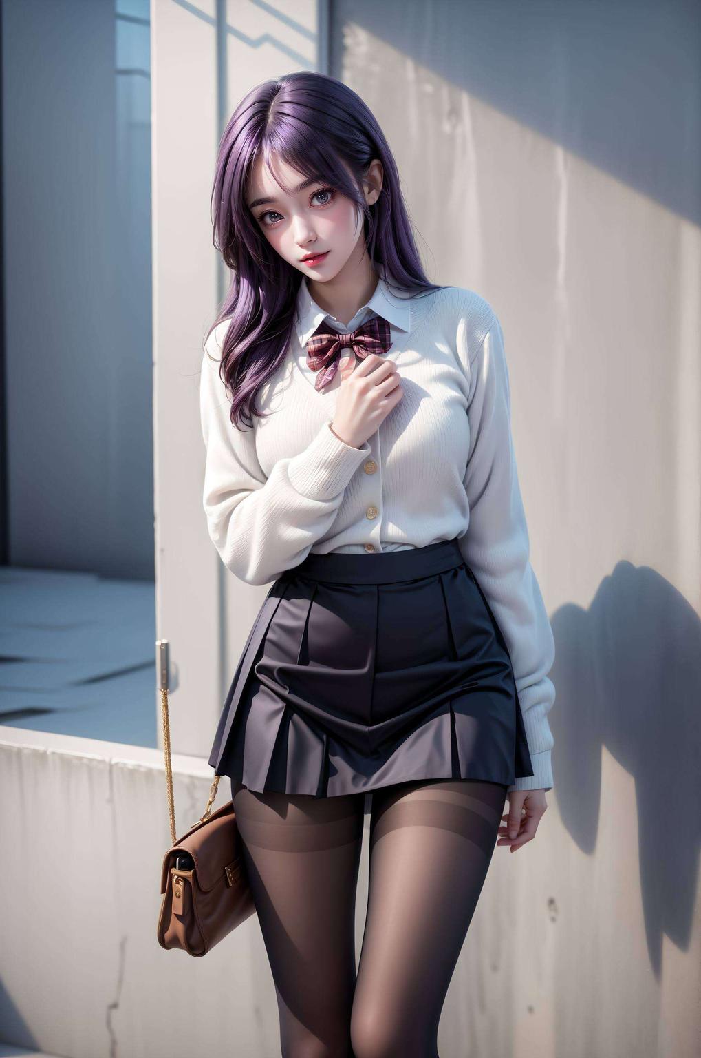 这款超高清藝術風格的电脑国漫美女炫彩壁纸让你的每一次开启