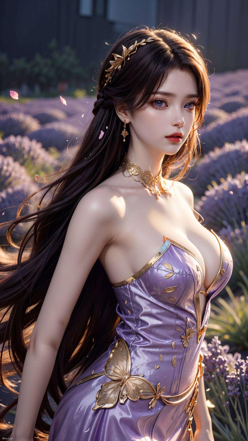 融合国漫美女元素细腻描绘