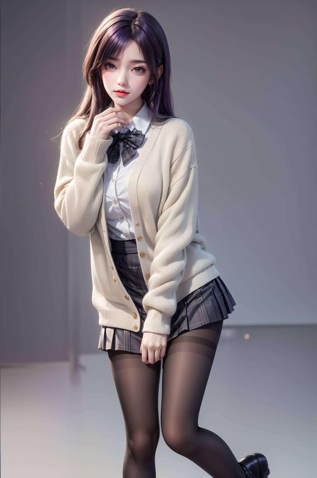 漫天星辰映衬她的灵动身姿为你打造专属的立体手机壁纸