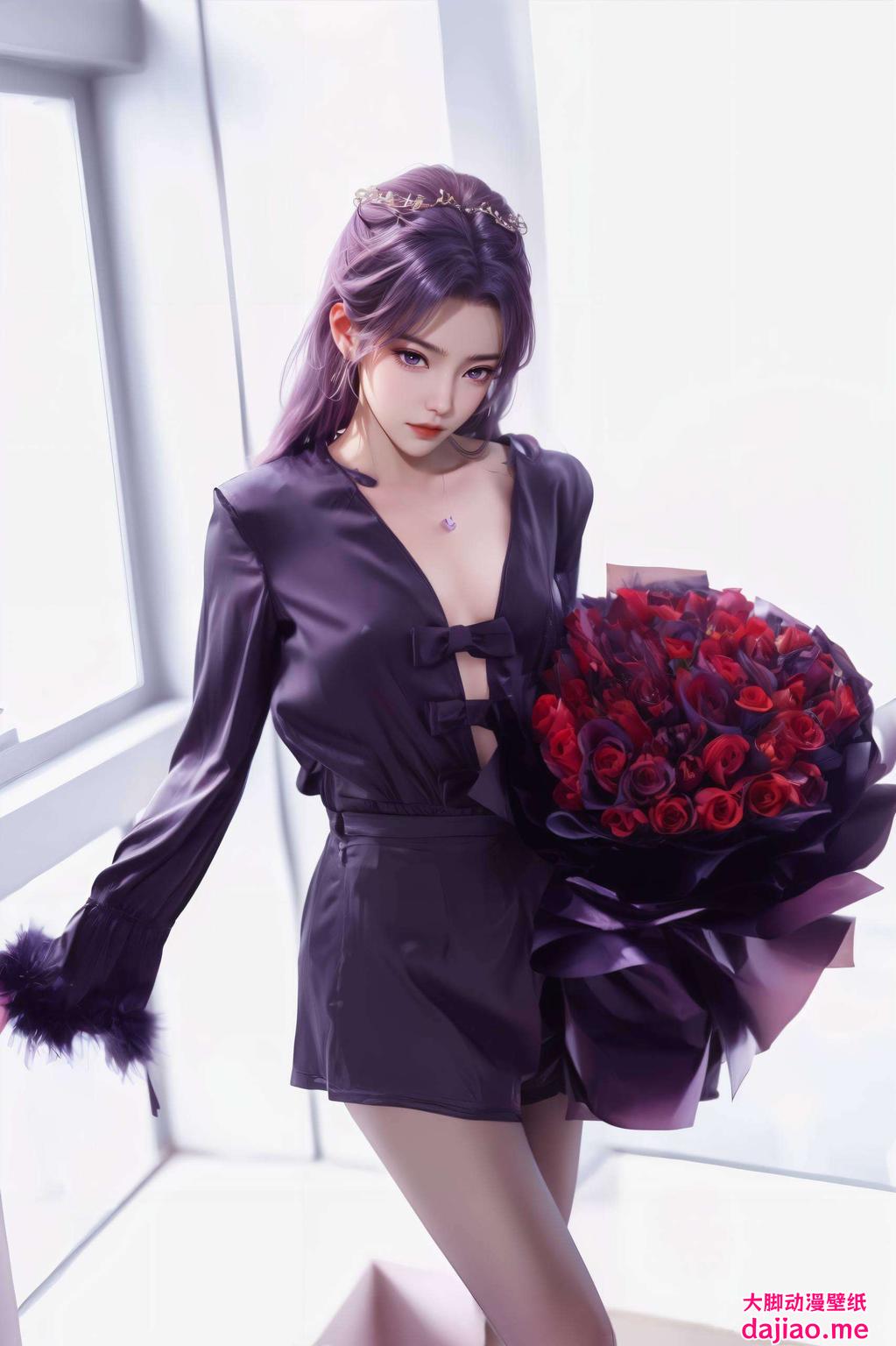 每一幅都是AI素材的完美呈现她如诗如画