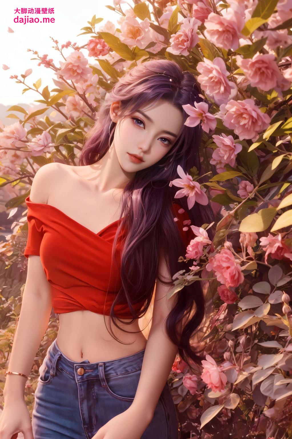 这款国漫美女赛博朋克风格的电脑锁屏壁纸穿梭在未来的都市光影中