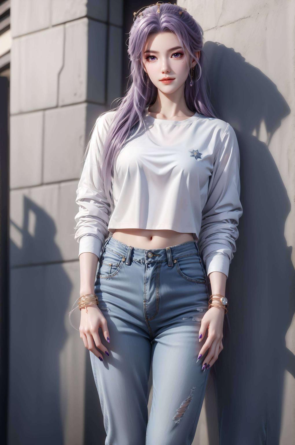 让你仿佛置身国漫世界这款静态国漫女主AI壁纸