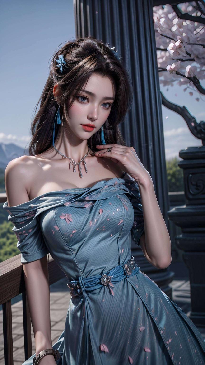 如诗如画这位国漫美女的全身壁纸