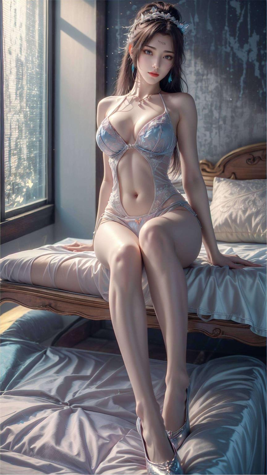 装饰你的平板这款高清AI人物表情素材壁纸