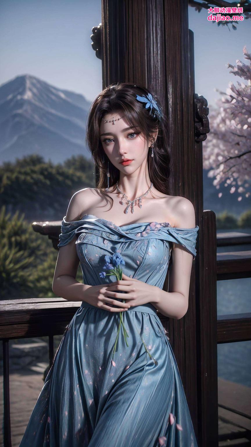 尽显艺术之美沉浸在紫色侘寂风情的壁纸中