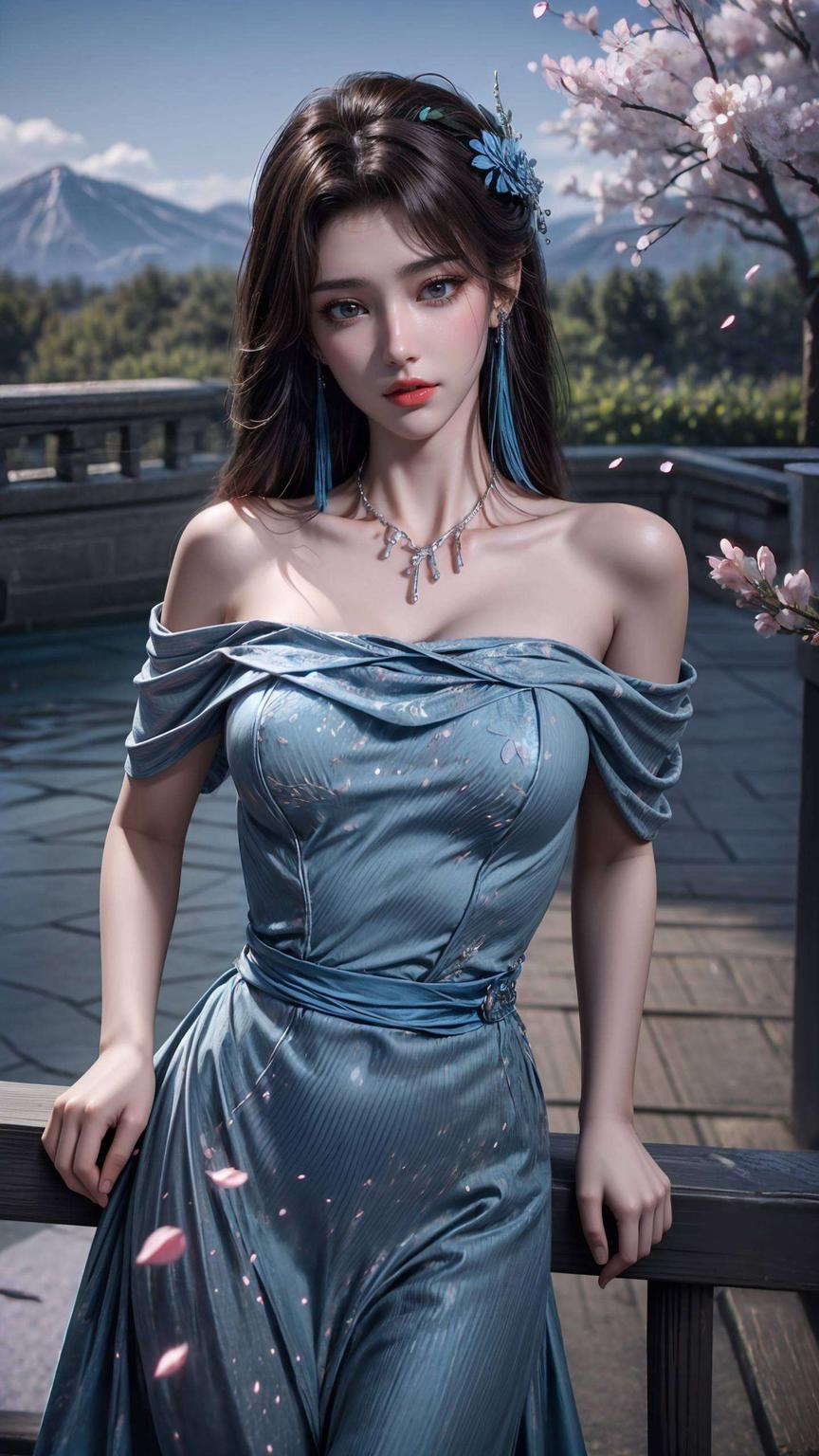 每一丝纹理都彰显着国漫美女的独特魅力这款桌面主题