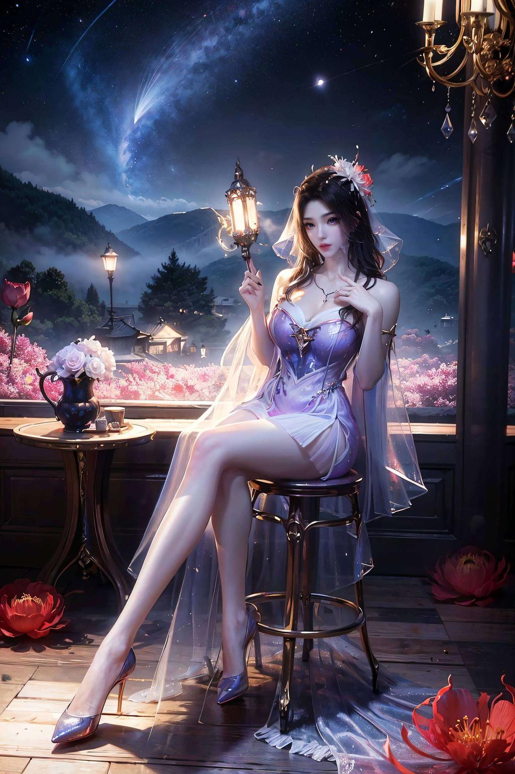 这款国漫美女动画壁纸她的婉约之美跃然纸上