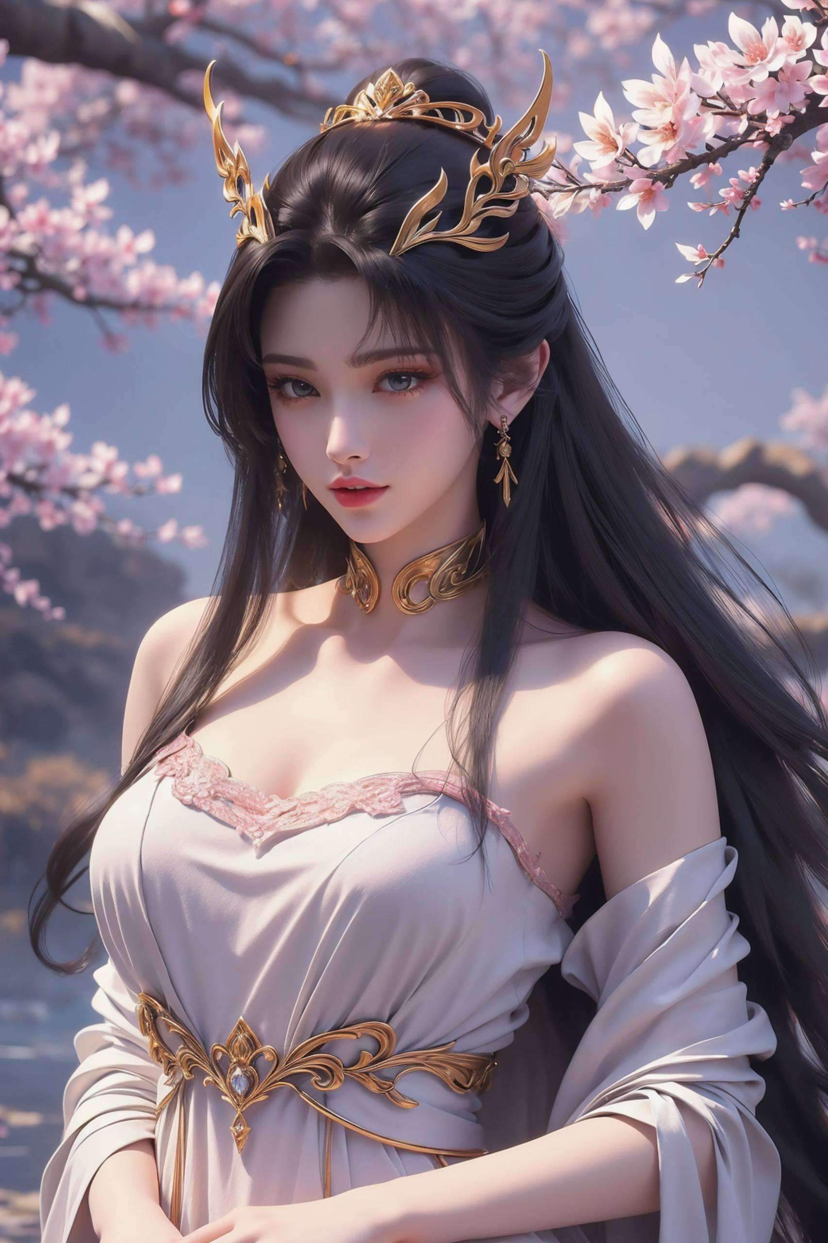 天狐仙子高清壁纸黑色衣服壁纸预览